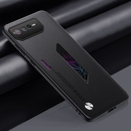TYH Luxury PU Phone Case For Asus ROG Phone 6 6D Matte Back Cover Silicone Protection Case For Asus ROG Phone 5 5S Coque