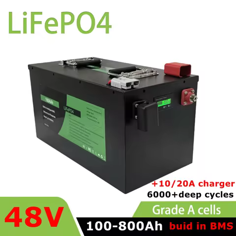 Lithium Battery 48V 400Ah 100Ah 200Ah 300Ah 500Ah 600Ah 700Ah 800Ah Lifepo4 for 4KW 9KW Solar System