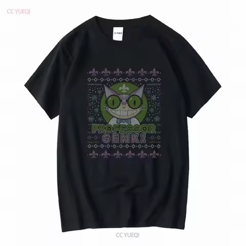 Steelport Cat Ugly Sweater T Shirt Saints Row Video Game Gaming Gamer Christmas Professor Genki long