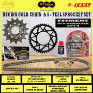 REGINA CHAIN + S-TEEL SPROCKET KIT DUCATI 899 PANIGALE 2014|525 ZRP|106L|15T / 44T