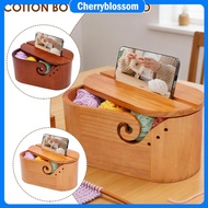 Oval Wool Holder Elliptical Yarn Bowl Wooden Knitting Bowl Yarn Holder for Crochet and Knitting Proj