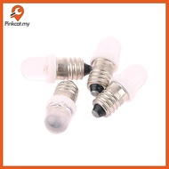 Pinkcat 5Pcs E10 Led Bulb E10 DC 3V 6V 12V 24V Instrument Bulb E10 Indicator Bulb Old Fashioned Flas
