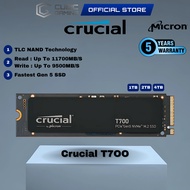 Crucial T700 With Heatsink/Non-Heatsink PCIe Gen5 NVMe M.2 Portable Internal Solid State Drive SSD (