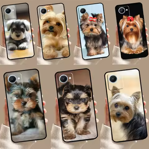 Yorkshire Terrier Dog For Realme GT5 GT Neo 6 9 10 11 12 Pro Plus C21Y C25s C30 C31 C33 C35 C51 C53 