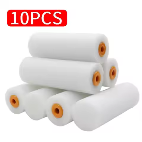 Foam Paint Roller 10 Pack 4 Inch High Density Foam Roller Mini Paint Roller Covers for Smooth Paint 