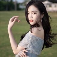 Fashion Double Gourd Earrings Silver Plated Thick High Carbon Diamond Design 2OFA f2a