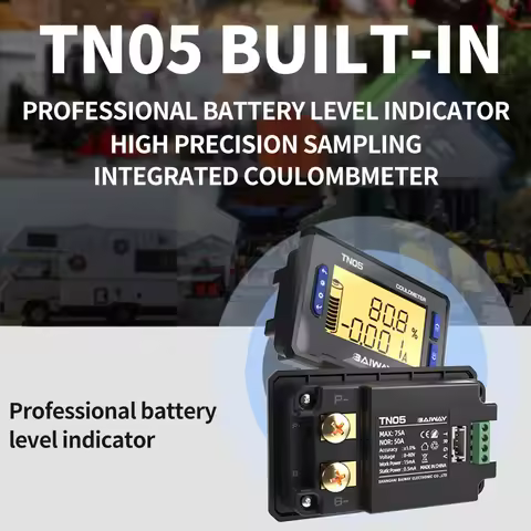 DC 8~80V Lithium Battery Capacity Detection Tester Digital Display Current Voltage 75A Coulomb Power