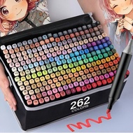 ColorMax 262 Colors Dual Tip Permanent Markers Set Twin Tip Art Drawing Writing School Office Suppli
