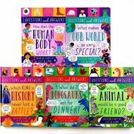 Question And Answer Children English Enlightenment Popular Science 3D Cardboard Flip Book Questions 