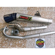 ♞,♘DAENG SAI4  PIPE WITH SILENCER  FOR SMASH 115 / WAVE 100 / XRM 110