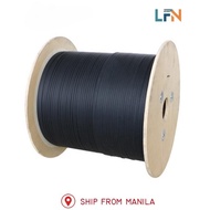 LFN 1 Core Fiber Optic Cable 500m 1 Core Fiber Optic Cable 1KM Pure Black Outdoor FOC (FRP)