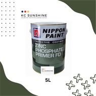 5L Nippon Zinc Phosphate Primer FD (Fast Dry) | Antirust Paint Cat Besi | Cat Anti Karat Besi