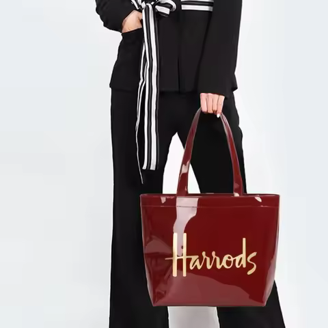 Harrods Handbag Fashion Waterproof Environment protection Shopping Bag Cartoon Large Capacity Tote S