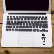 Stiker beyoutiful - sticker beautiful untuk laptop Apple Macbook Asus