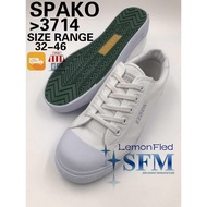 School Shoes White Spako 3714 Size 32 - 46 Sneakers Canvas SG Retailer Men Lady Kids Baby Indoor Outdoor Fashion