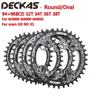 DECKAS 94+96 BCD bicycle chainwheel Round/Oval 32T 34T 36T 38T MTB bike Chainring Mountain Crown for