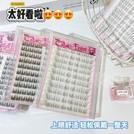 BQI Transparent Stem Diagonal Flying Lashes, Natural Pure Desire, Glue-Free