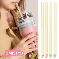 UMISTYDREAMUM9U 1/4Pcs Silicone Straw, Straight Water Bottle Accessory Replacement Straw, Soft Drink
