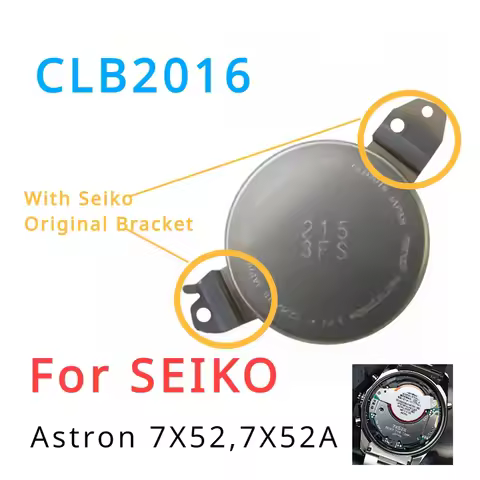 SEIKO CLB2016 3.7V Capacitor with Seiko Original Bracket Energy Solar Charging Battery CLB-2016 Seik