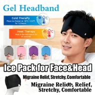 Heat Therapy Gel Headband for 35% Solid Wrap - Cold, Migraine, Fever, Dry Eyes Relief & Headache