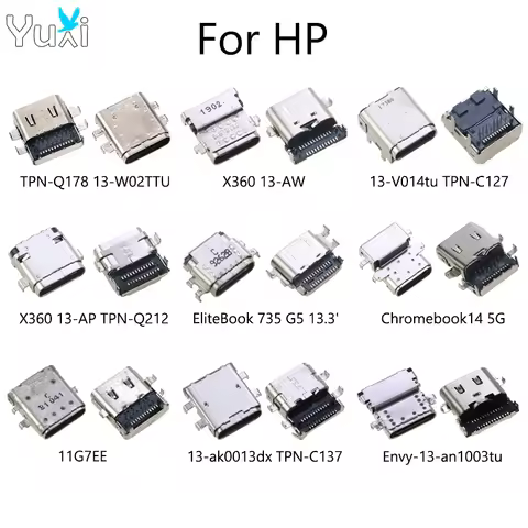 YuXi 1pc DC Jack USB C Charging Port Dock For HP SPECTRE X360 13-aw Elitebook 735 Chromebook14 Lapto