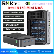 GMKtec G9 NAS mini PC  G3 Plus N150 Mini PC Wins 11 DDR4 16GB 512GB NVME SSD Wifi6 BT 5.2 2.5G Offic