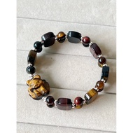 Tiger Eye Crystal Nine-Tail Fox Bracelet