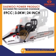 DAEWOO POWER PRODUCT | DACS6024PRO | GASOLINE CHAINSAW | 59CC, 3.0kW | GERGAJI BERGASOLIN