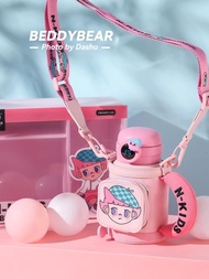 BeddyBear กระติกน้ำสูญญากาศสแตนเลส เก็บอุณหภูมิ ร้อน/เย็น 2in1 มีฝาแสดงอุณหภูมิได้ พร้อมกระเป๋าสะพาย