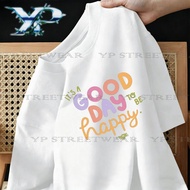 ✅ In-stock items support cash on delivery. Short-sleeve T-shirts with happy day patterns, casual sty