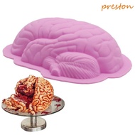 PRESTON Brain Silicone Mold, Human Brain Shape Body Parts Human Brain Cake Mould, Fondant Mold Scary