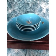 Used Japanese Ceramic Curry Cups 6 Pieces