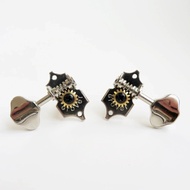 A set of 3R+3L vintage guitar machine head tuners 1:14
