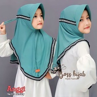 Children's hijab aged 3 4 5 years, PIKOT DRAWSTRING HIJAB, children's headscarf, children's hijab