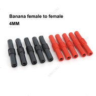 4cm red black 1pair 2pair 4mm banana female to female connector socket adapter extension Insulated B
