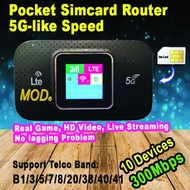 Portable 4G WiFi Hotspot, 5G / 4G Sim Card Router 5G Sim Card Router Mobile MiFi Hotspot for On the 