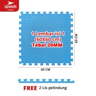 Speeds 30x30cm 25mm Puzzle Mat Soft Carpet Eva Mat 034-6 -7 Blue 60x60