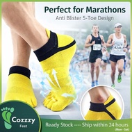 Cotton Sports Five 5 Toe Toes Stokin Jari Finger ankle socks Soccer Bike Bicycle Running Sports Comf