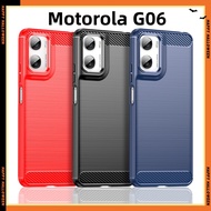 Motorola G06 Carbon Fiber Moto G06 Shock-Resistant Phone Case G06 Protective G06