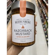 Razorback  Mustard ( Beerenberg Brand ) 150 G. มัสตาร์ด ปรุงรส พริกและเครื่องเทศ ( ตรา บีเรนเบิร์ก )