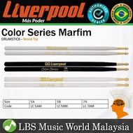Liverpool Drumstick Color Series Marfim Wood Tip Drum Stick - LC 5AM 5BM 7AM