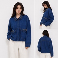 Jeannie Boxy Jeans Sequin Jacket