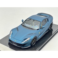 DINOMDOEL 1/18 Ferrari 812 SUPERFAST Black Base Matte Blue 2380 FS010B