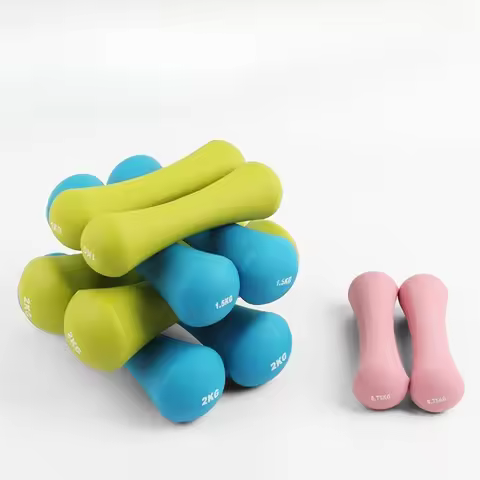 Gym At Home Hand Weights Set Pilates Yoga Strength Neoprene Weights Gym Home 2kg Ergonomic Bone Dumb