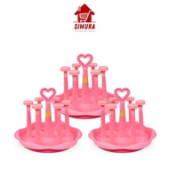 3PCS ROUND CUPS 6PCS PINK GOLDEN LEMON GOLDEN SUNKIST (KM 1086 Pi) WHOLESALE