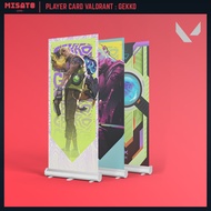 Premium Full HD Poster Game Player Card Valorant: Gekko