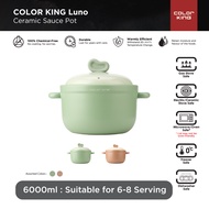 Color King Luno 100% Ceramic Sauce Pot 6000ml / Ceramic Cookware / Healthy Cookware / Cookware / Cer