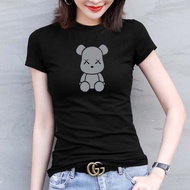 Microfiber Women Bearbrick sport T-shirt Gym Yoga Trainning Running Sport T-shirt
