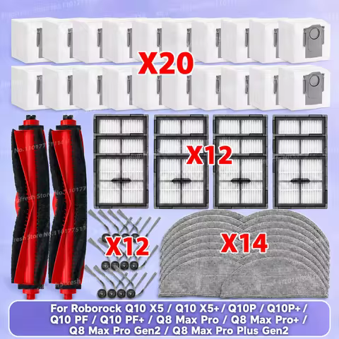 Fit For Roborock Q10 X5/Q10 X5+/Q10P/Q10P+/Q10 PF/Q10 PF+/Q8 Max Pro/Q8 Max Pro Gen2/Q8 Max Pro Plus