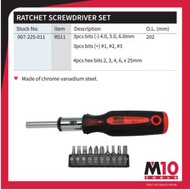 M10 Ratchet Screwdriver Set RS11